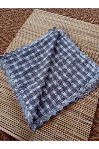Tea Towel - Grey Checked